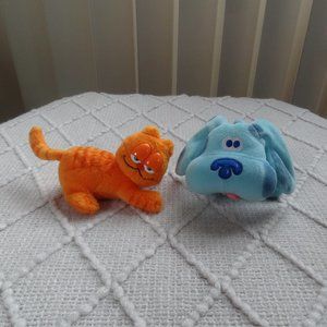💎 GARFELD the Cat MAGNET ~ BLUE from Blue’s Clue ~ Lot of 2 ~ Plush